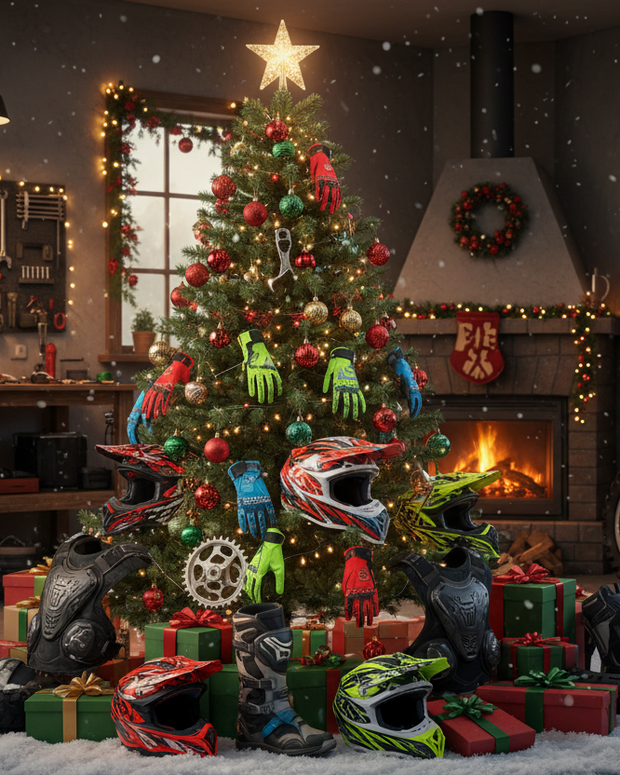 motorcross bike zubehör mit weihnaten weinahtsbaum 
